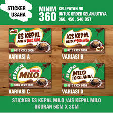 Hai temen temen kali ini aku akan memberikan tutorial cara membuat ais kepal green tea. Sticker Es Kepal Milo Viral Ais Kepal Milo Shopee Indonesia