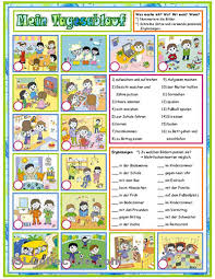 Tag Fur Tag Mein Tagesablauf Mein Tagesablauf Deutsche Grammatik Tagesablauf Kinder