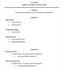 sample resume of high school graduate – resume tutorial pro