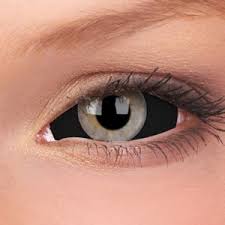 Image result for black sclera contacts