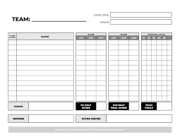 Printable baseball score sheets / scorecards. Free Printable Basketball Score Sheets For Basketball Leagues Printerfriendly