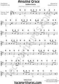 amazing grace notes sheet music for treble clef for violin flutes sax clarinet trumpet horn voice jpg partituras partituras gospel partituras para trompete