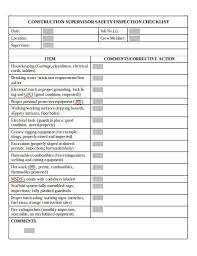 Looking for checklist in excel easy excel tutorial? Daily Safety Inspection Checklist Form Templates Doc Free Premium Construction Site Housekeeping Checklist Template Insymbio