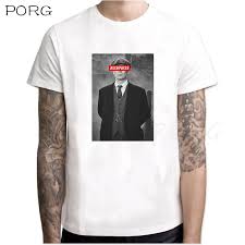 Daftar harga kaos kerah tinggi terbaru juli 2021. Peaky Blinders Tshirt Men Fashion 2020 O Leher Lengan Pendek Kaos Putih Kualitas Tinggi Pria Baru Atasan Kaos Pakaian T Shirt Aliexpress