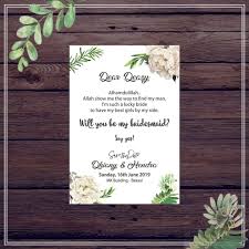 Maybe you would like to learn more about one of these? Free Add Nama Bridesmaid Card Kartu Bridesmaid Shopee Indonesia
