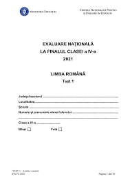 Elevii care au început școala cu clasa pregătitoare se pregătesc de evaluarea națională. Subiectele Date Azi La Limba È™i Literatura RomanÄƒ La Evaluarea NaÈ›ionalÄƒ Pentru Clasa A Iv A Edupedu Ro
