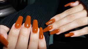 Melisa rocha posted an episode of uñas acrilicas. Unas Acrilicas Color Naranja Quemado Unas Esculturales Youtube