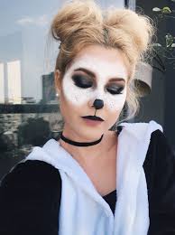 Panda Halloween Costume Make Up Girl Halloween Costume Makeup Onesie Halloween 2018 Halloween Makeup For Kids Halloween Costumes Makeup Costume Makeup