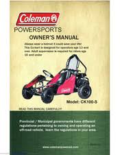 At no extra cost to you, things you buy through our links may earn us a commission. Coleman Ck100 S Manuals Manualslib