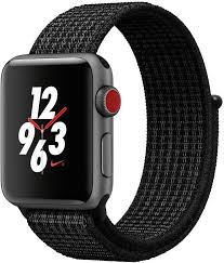 Apple Watch Nike Gps Cellular 38mm Space Gray Aluminum Case With Black Pure Platinum Nike Sport Loop Watch Apple Watch Nike Apple Watch Buy Apple Watch