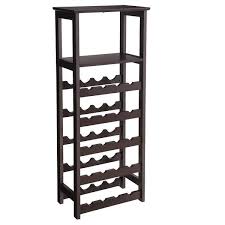 Wine rack and glass holder. Wooden Wine Rack Wine Holder Display Shelves With Glass Holder Rack Today