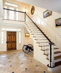 Foyer Stairs Facing Front Door Google Search Staircase Design American Farmhouse Building A House
