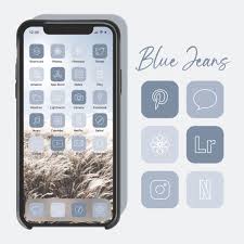 300 Blue App Icons Boho Iphone Ios 14 App Icons Minimal App Covers Pack Iphone Icons Home Screen Design Unique Iphone Wallpaper App Icon Photo Apps