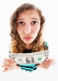 Woman Holding a Five Dollar Bill · Free Stock Photo