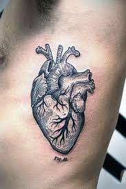 This tattoo is made more fun with eyes laid on the lovely objects, and lovelier with a ribbon bearing the word amor, and a number of small white flowers in the backdrop. Top 90 Anatomical Heart Tattoo Ideas 2021 Inspiration Guide