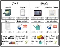 House Cleaning House Cleaning Organization Charts For Kids