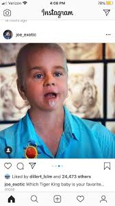 Somebody used the baby face Snapchat filter