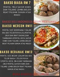 Berikut ini resep membuat bakso, dilansir dari indofoodstore : Resepi Maggi Bakso Resepimyresepi Boloit Com