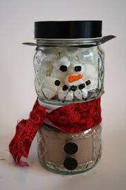 Snowman Gift Snowman Gifts Baby Food Jar Crafts Diy Christmas Gifts