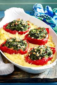 Gefullte Paprika Im Kartoffelbett Rezept Lecker Essen Rezepte Gefullte Paprika