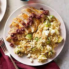 Mediterranean Chicken Orzo With Feta And Olives Recipe Creamy Orzo Chicken With Olives Olive Tapenade
