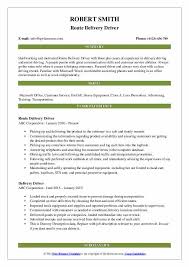 delivery driver resume samples qwikresume