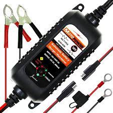 Motopower Mp00205a 12v 800ma Fully Automatic Battery Charger Maintainer For Cars Motorcycles Automatic Battery Charger Car Battery Charger Motorcycle Battery