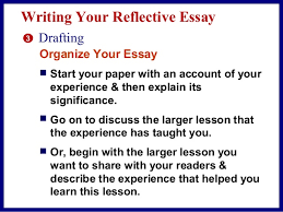 Reflective reports are more structured than essays. Reflective Essay In An Online Class