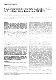 Verbo que requiere de un objeto directo (di la verdad, encontré una moneda). Http E Mjm Org 2013 V68n5 Three Factor Eating Questionnaire Pdf