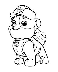 Last added coloring pages most viewed top rated. Paw Patrol Rubble The English Bulldog