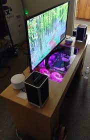 Built in computer desk plans you can draw up your own plans in a 3d modeling software, but for those who are looking to take a bit less of a risk and follow something tried and true there are some options. Gaming Pc Built Into Table Novocom Top