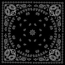 Black And White Paisley Bandana Black With White Bandana Patterns Design Vector 01 Free Bandana Design Bandana Tattoo Pattern Design