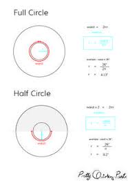 Diy Tips Circle Skirt Formulas Half Third And Quarter Diagram Formula For A Full Circle Diy Circle Skirt Circle Skirt Pattern Circle Skirt Calculator