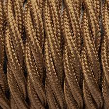 Bronze Twisted Fabric Flex Braided Cloth Cable Lighting Wire Cable Lighting Fabric Vintage Green