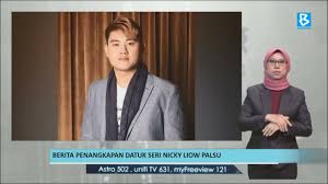 Menteri dalam negeri itu mengarahkan lelaki berkenaan supaya menyerahkan diri kepada polis secepat mungkin. 2 96 Mb Berita Penangkapan Datuk Seri Nicky Liow Palsu Download Lagu Mp3 Gratis Mp3 Dragon