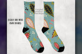 Download 7 Inch Cuff Sock Mockup Mockup Socks Packaging Mockup Psd