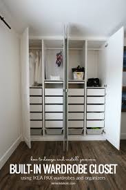 Ikea Pax Built In Wardrobe Closet In A Shared Girls Room Ikeahack Diyprojects Closetorganization Close Build A Closet Shared Girls Room Ikea Pax Wardrobe