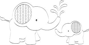For example, you could stencil this small elephant outline onto a banner for a baby shower. 6 Best Elephant Outline Printable Printablee Com