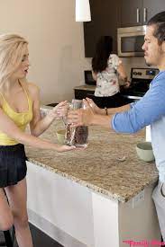 Sexy sister Lexi Lore gets kitchen creampie from stepbrother while mom  cooks - PornPics.com