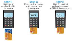 Instead of swiping a chip card, you slide it into the card reader, wait for notification, then remove it. How Do I Use My New Emv Debit Card