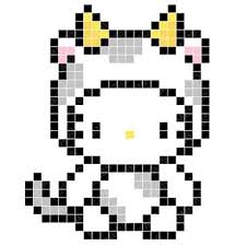 圖紙分享 圖紙為網上搜集 非個人創作 供參考之用 Picture Sharing Picture Is Reference From Online Non Creation By Personal Just Can Perler Bead Art Hello Kitty Perler Beads