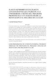 Manual temas de gramática con ejercicios prácticos: Pdf El Buen Rendimiento Escolar En Los Estudiantes Que Ingresan A La Universidad A Traves Del Programa Propedeutico Un Analisis Desde La Motivacion Y El Discurso De La Ucsh