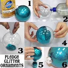 Craft E Corner Blog Celebrate Your Creativity So Easy 6 Step Pledge Glitter Ornaments Diy Christmas Ornaments Christmas Crafts Glitter Ornaments Diy