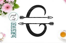 Download Monogram Letter C Svg File Split Font With Arrows 420606 Monograms Design Bundles