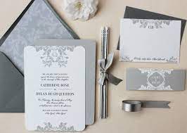 Feather Elegant Classic Wedding Invitation Sample 4 00 Via Etsy Classic Wedding Invitations Trendy Wedding Invitations Wedding Invitation Samples