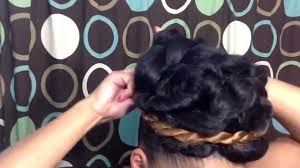 Is kanekalon braiding hair good? Natural Hairstyle Tutorial Elegant Goddess Bun Updo Using Braiding Hair Youtube