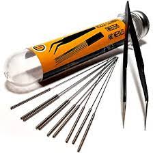 3d Printer Nozzle Cleaning Kit 0 4mm Needles And Tweezers Toolkit Stainless Steel Nozzle Cleaning Tool Kit Alternative For 0 4mm Drill Bits For 3d Printer Set Of 11 Amazon Co Uk