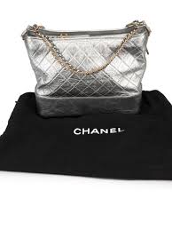 Chanel gabrielle sales bag silver