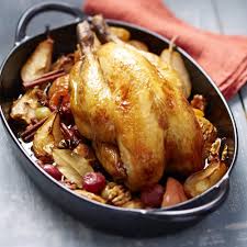 Recette Pintade Fermiere Aux Pommes Et Poires Caramelisees Et Epices Douces Recette Pintade Recette Pintade Aux Pommes Recette