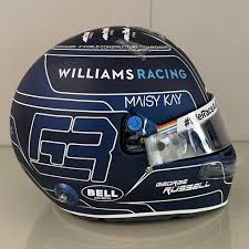 George russell williams 2021 monaco 750th gp bell 1:2 helmet. George Russell Helmet Explore Tumblr Posts And Blogs Tumgir